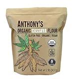 Anthony's Organic Cassava Flour (2lbs), Batch Tested Gluten-Free, Vegan, Non-GMO