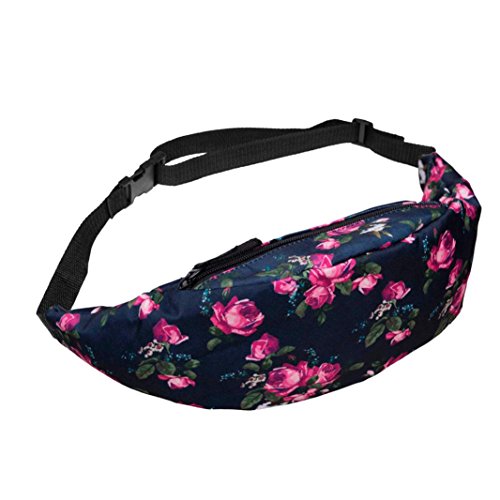 Iuhan® Fashion Sports Hiking Running Belt Waist Bag Pouch Zip Fanny Pack (G)