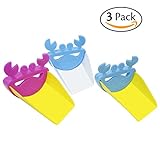 Leyaron Faucet Extender Sink Handle Extender, Safe Fun Hand-washing Solution for Babies, Toddlers, Kids and Children, Teach Your Kids Good Sanitation Habits, Set of 3, Crab
