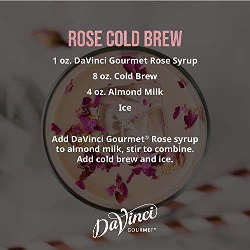 DAVINCI GOURMET ROSE SYRUP, 25.4 FLUID OUNCES (PACK OF 1)