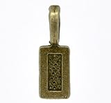 Housweety 50 Bronze Tone Tag Glue on Bail 21x7mm