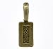 Housweety 50 Bronze Tone Tag Glue on Bail 21x7mm