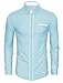 TAM WARE Mens Premium Casual Inner Contrast Dress Shirt TWNMS310-1-CMS03-SKYBLUE-US M