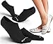 Physix Gear Sport No Show Socks Pack For Men & Women - Best Athletic & Casual Low Cut With Non Slip Silicone Heel Grip - Anti Bacterial Odor & Sweat Absorbing For Girls Flats & Running