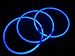 Glow Sticks Bulk Wholesale Necklaces, 100 22” Blue Glow Stick Necklaces. Glow 8-12 Hrs, Connector Pre-Attached, Sturdy Packaging, GlowWithUs Brand