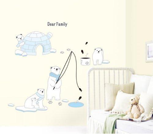 Jiniy POLRABEAR WALL ART DECOR Mural Decal STICKER(KR0034)
