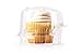 Monond TANGDIAABBCC Individual Cupcake Boxes | Set of 48 Clear Plastic Dome Single Compartment Cupcake Holders with Improved Closing Mechanism by Cupcake Supply Co