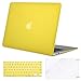 MOSISO Compatible with MacBook Air 13 inch Case (Models: A1369 & A1466, Older Version 2010-2017 Release), Protective Plastic Hard Shell Case & Keyboard Cover & Screen Protector, Yellow