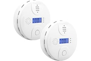 Carbon Monoxide Detector,CO Alarm Detector with Digital Display and Sound Alarm for Home 2pcs