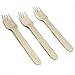 HUJI Eco-Friendly Disposable Wooden Forks Set Silverware for Birthday Party Events Holiday Family Gathering Camping BBQ Cutlery (50 ct., Forks)