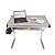 Krasavic Angle Height Adjustable Computer Desk with Pullout Keyboard Vented Metal Stand Block Up Measurement Cross Tie