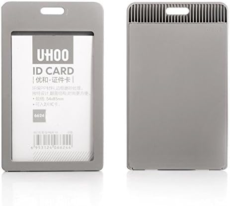 dull polish Good Acrylic Vertical Id Badge Holder Case without Lanyard