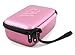 CASEMATIX Camera Travel Case Compatible with PROGRACE, Ourlife, Dragon Touch and More Waterproof Toy Camera Video Recorders - Pink Case for Toy Action Camera and Accessories