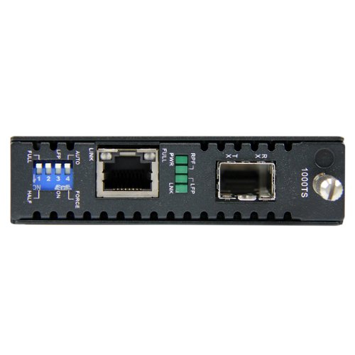 StarTech.com Gigabit Ethernet Fiber Media Converter with Open SFP Slot (ET91000SFP2)