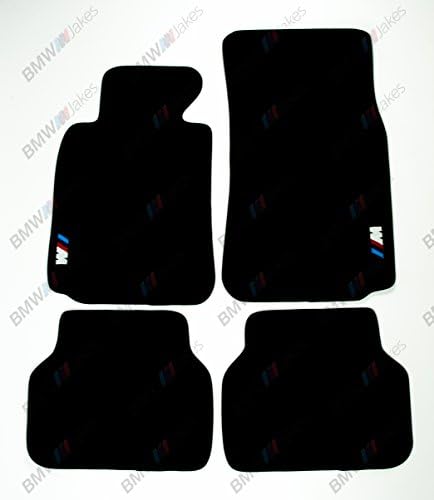 NEW CAR FLOOR MATS BLACK with ///M EMBLEM for BMW 5 series E39 1996 - 2003