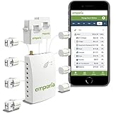 Emporia Smart Home Energy Monitor with 8 50A Circuit Level Sensors | Real Time Electricity Monitor/Meter | Solar/Net Metering