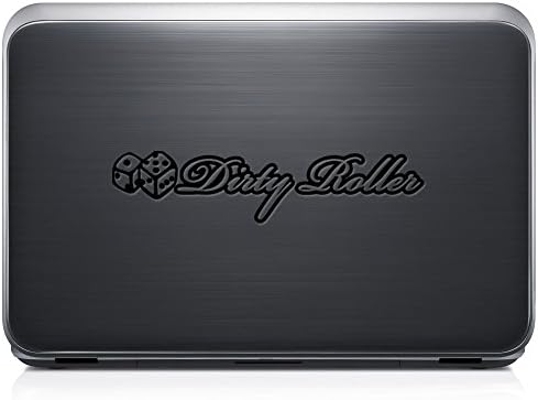 Dirty Roller Dice Japanese JDM PERMANENT Vinyl Decal Sticker For Laptop Tablet Helmet Windows Wall Decor Car Truck Motorcycle - Size (12 Inch / 30 Cm Wide) - Color (Gloss White)