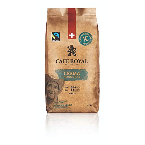 Café Royal Honduras Crema Kaffeebohnen 1kg - Intensität 3/5 - 100% Arabica Fairtrade