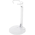 Plymor DSP-60W White Adjustable Doll Stand, fits 10, 11, 12, 13, and 14 inch Dolls or Action Figures, Waist is 2" - 2.5" Wide, 5.5" - 7" Around
