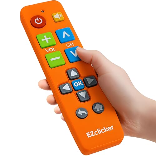 Ezclicker Big Button Universal TV Remote Simple