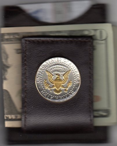 2-Toned Gold on Silver U.S. Kennedy (Eagle) half dollar (Folding) Money clips