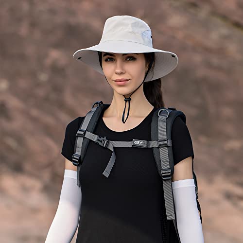 Women's Sun Hat with PonytailHole Fishing Hat Beach Hat UV Protection