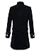 DarcChic Mens Velvet Goth Steampunk Victorian Frock Coat (M, Black)