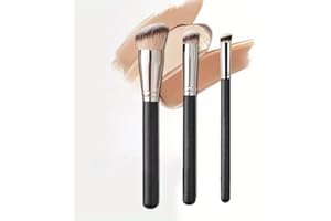 3 Professional Foundation Concealer Brushes for BB Cream, Designed for Contouring Makeup, Women'S Beauty Tools