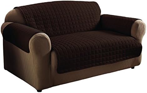 100% Polyester Microfiber Quilted Pet Dog Sofa Protector Cover 6 Colors (Chocolate)