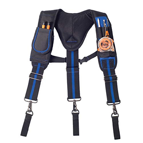 AISENIN Tool Belt Suspenders, Tool Pouch Suspenders for Tool Belt, Includes Phone Pouch Pen