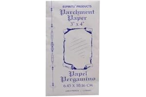 AzureGreen Fortune Telling Toys Spell Writing Parchment Paper 12 Pack 3" x 4"