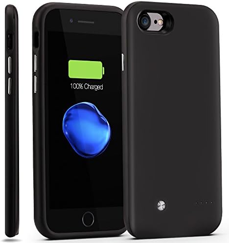 iPhone 7 Battery Case,3000mAh Ultra Slim Portable Charger for iPhone 7 (4.7 in), with lightning port Charging Case Extended Battery Pack Power Cases Juice Bank Cover (Black)