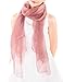 ADVANOVA Ideal Gift for Women Wool Silk Scarf Lightweight Evening Wrap Wedding Sheer Gift Box Purple Old Rose