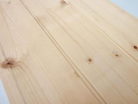 Amazon ホワイトウッド 無垢羽目板 無塗装 106ミリ広幅品 羽目板 幅木