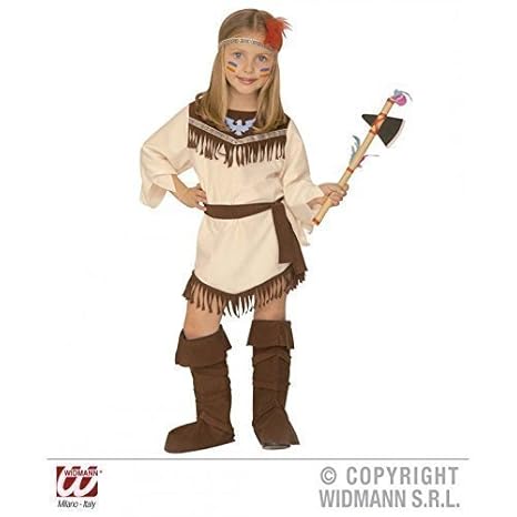 Lively Moments Kinderkostüm kleine Indianer - Kriegerin Gr. 116 ca. 4 - 5 Jahre
