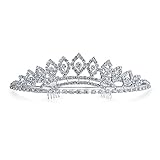 Christmas Gifts Prom Homecoming Queen Rhinestone Bridal Tiara Silver Plated
