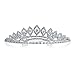 Bling Jewelry Prom Homecoming Queen Rhinestone Bridal Tiara Silver Plated