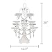 Amalfi Decor Dessert Cupcake Stand, Display Pedestal with Crystals, White, 12 Piece