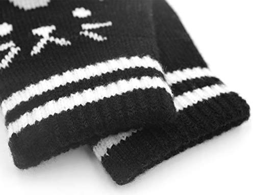 Women Men Winter Touch Screen Gloves Cat Warm Knit Texting Gloves Touchscreen Mittens - Thumbnail 3