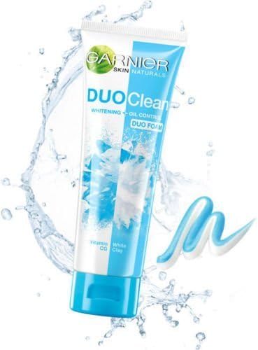 Personal Care :Garnier Skin Naturals DUO CLEAN Whitening Oil Control DUO FOAM Net wt. 1.40 Fl.Oz or 40 ml. by onefeelgood shop