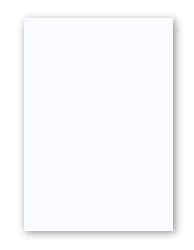 r&b UMCHWEISSA3 Cover Sheets, Back Panels, Foil-Laminated Cardboard, DIN A3, 250 g/m2, High-Gloss Look, Pack of 100, White