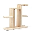 Mini Storage Rack, Hmane Solid Wood Tabletop Succulent Plants Office Sill Pot Frame Stand Shelf - Wood Color