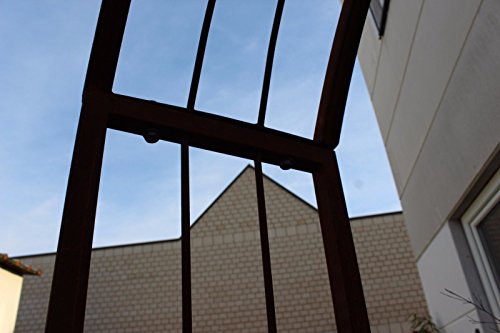 Zen Man Garten Rosenbogen Rost Metall Gartendeko Garten Rankhilfe Spalier Rost Rosenranke 031787-2 150 * 30 * 220cm – Bild 4