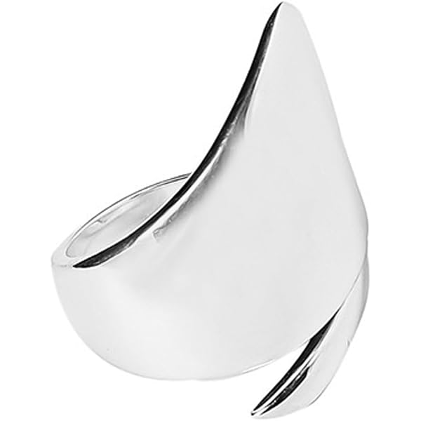 Polished 925 Sterling Silver Open Design Thumb Ring - Size 13.25, Bold Statement Jewelry