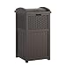 Suncast 33 Gallon Hideaway Can Resin Outdoor Trash with Lid Use in Backyard, Deck, or Patio, Brown primary
