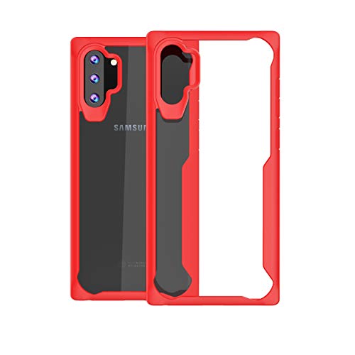 DAMONDY for Galaxy Note 10 5G Case,3D Clear Ultra Thin Slim Fit Super Clear Shockproof Anti Scratch Protective Soft Tough Bumper Back Phone Case Cover for Samsung Galaxy Note 10 Note10 5G-red