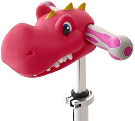 Scootaheadz Kids Dinosaur T-Bar Kick Scooter Accessory Toy Pink