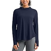 Pudolla Women's Sun Protection Shirt UPF 50+ Long Sleeve Lightweight UV Hoodie for Women Hiking Outdoor Fishing Summer