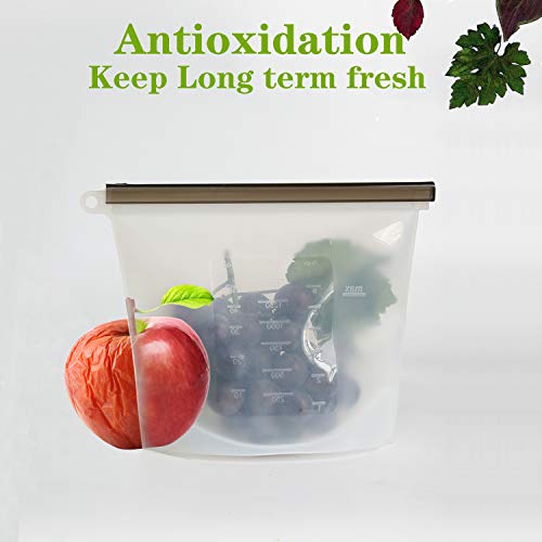 image for ALANCARL Silicone Bags,Reusable Silicone Food Airtight Seal Food Prese