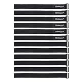 12 Pack 1 x 24 Inches Hook and Loop Reusable